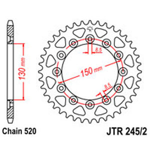 Звезда ведомая JTR245/2