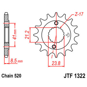 Звезда ведущая JTF1322